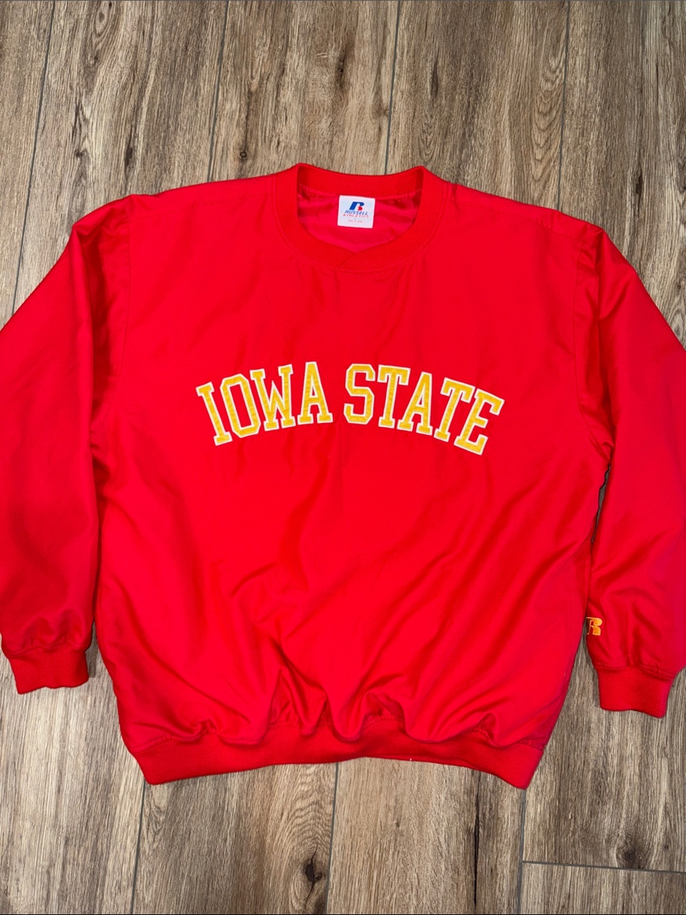 Vintage Iowa State Russell Athletic Bright Red Pullover Cyclones ISU
